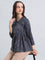 Cotton Ajrakh Print Peplum Blouse