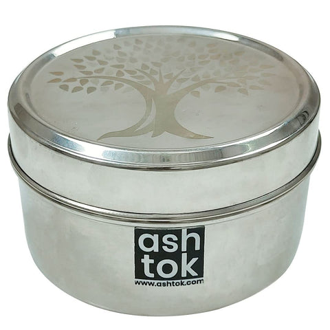 Tiffin Box Steel, Steel Tiffin Box for School (Dia 5 Inches)