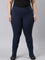 Women Solid Navy Mid Rise Ultra Warm Jeggings