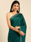 Green shimmer tissue saree with cut Dana & Swarovski embroidery