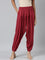 Women Solid Cherry Viscose Harem Pants