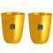 Bronze Glass Kansa Glass Set, Kanchu Gaju Capacity 250 ML( Set of 2 )