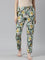 Green Cotton Knit Printed Lounge Pants