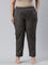 Women Solid Silver Grey Comfort Fit Cotton Pants