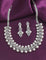 Designer Zirconia Pearl Necklace Set