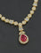 Designer Gold Polish Zirconia Necklace Set
