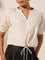 Drawstring Detailed Top - Cream