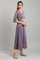 Purple Round Neck Printed kurta