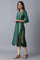 Teal Mock Layer kurta