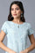 Light Blue Printed kurta