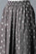 Grey Floral Print Flared Skirt