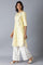 Yellow Embroidered kurta