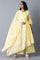 Pale Yellow Gathered Dress