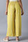 Yellow Printed Parallel Pants