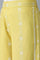 Yellow Printed Parallel Pants