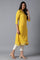 Yellow Printed kurta