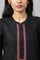 Black Thread Embroidery Cotton Blend Straight Kurta and Palazzo Set