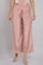 Dusky Pink Embroidered Parallel Pants