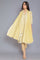 Yellow and Ecru Printed Dupatta