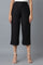 Black Calf Length Culottes