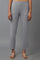 Grey Melange Jersey Pants