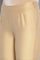 White Solid Slim Pants in Mid-rise