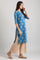 Blue Straight Round Neck kurta