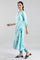 Blue Printed A-line kurta