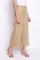 Gold Chiffon Parallel Pants