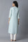 Sky Blue Khari Printed kurta