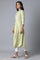 Green Asymmetric Flared kurta