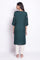 Dark Green Solid Straight kurta