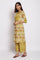 Celery Green kurta-Parallel Pants Set