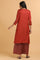 Red Modal Satin Solid kurta