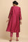 Pink Gota kurta in Cotton Silk