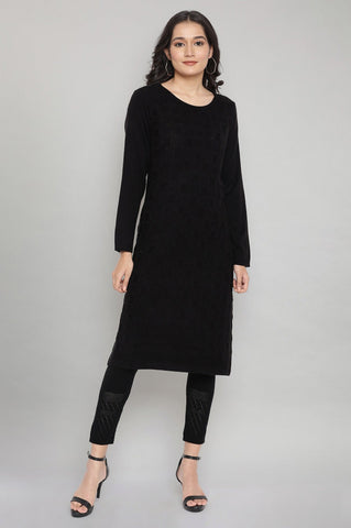 Black Winter kurta