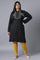 Black Solid Winter kurta
