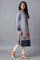 Light Blue Embroidered Winter kurta