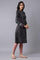 Graphite Grey Floral Acrylic kurta