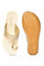 Aurelia Off White Textured Almond Toe Flat