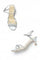 Aurelia Glitter Silver Glitter Round Toe Kitten