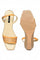 Aurelia Laser Cut Beige Square Toe Wedge