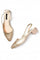 Aurelia Textured Beige Pointed Block Heel