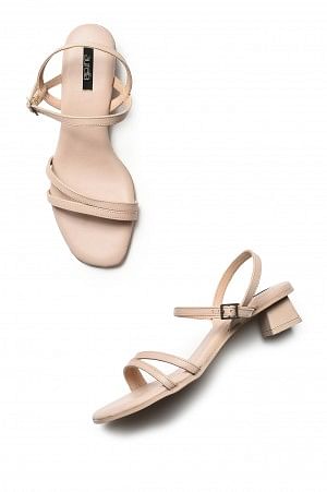 Aurelia Solid Blush Square Toe Heel