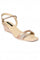 Aurelia Glitter Rose Gold Glitter Square Wedge