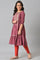 Aurelia Girls Maroon Dress-