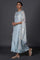 Light Blue Dupatta Drape Dress