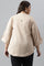 Biege Plus Size Western Top