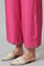 Dark Pink Festive Parallel Pants