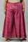 Plus Size Berry Pink Printed Flared Culottes